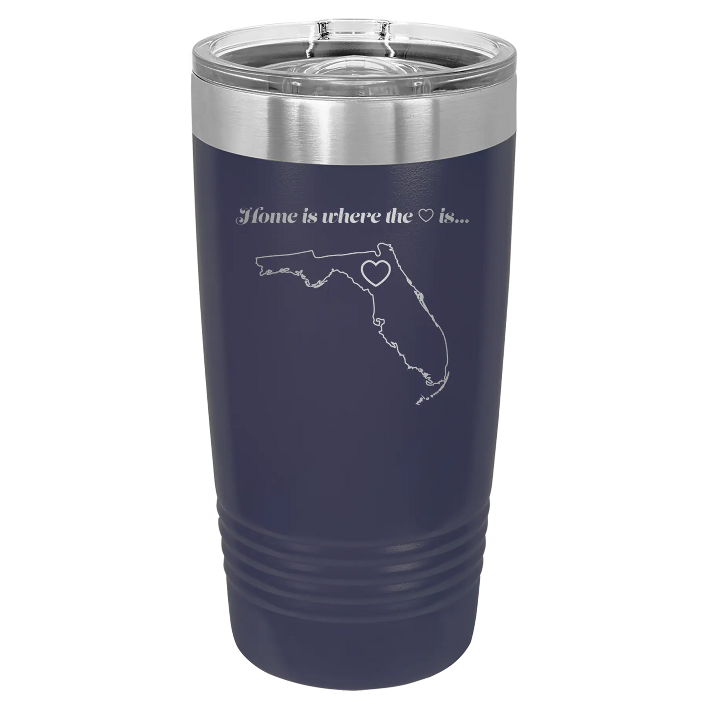 Florida Heart 20 oz Tumbler | Navy