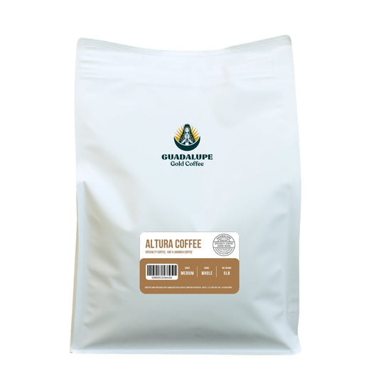 Altura Coffee, Grown at high elevation for a brighter, cleaner cup with refined flavor