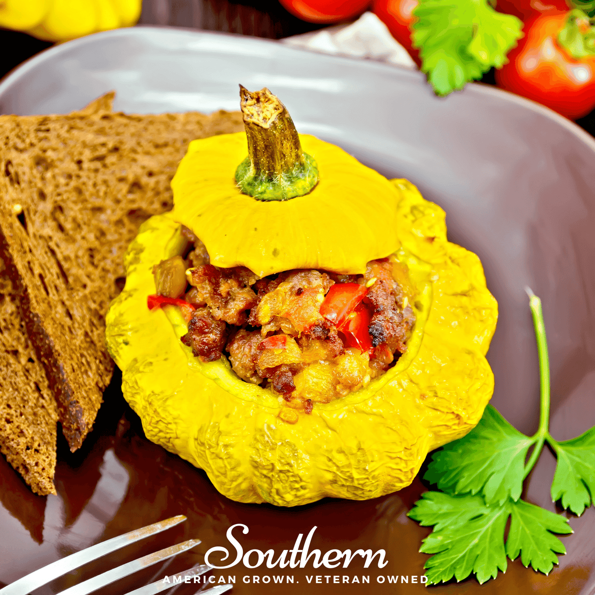 Scallop Yellow Bush Summer Squash – 25 Seeds
