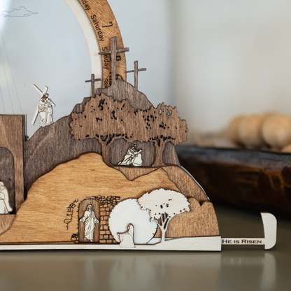 Easter Creche Countdown | Light-Up + Music Display