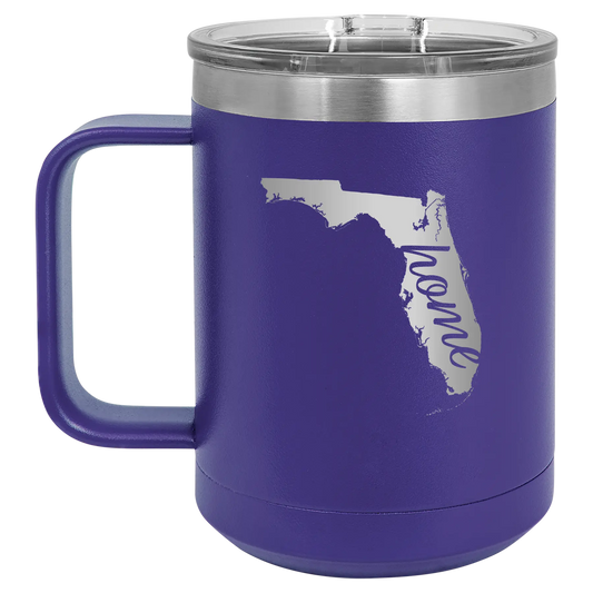 Florida Home 15 oz Mug | Purple