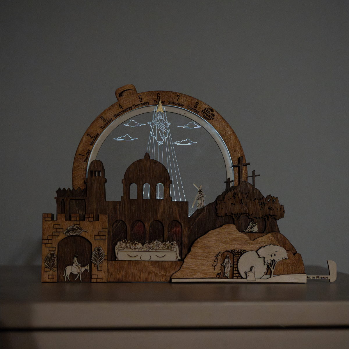 Easter Creche Countdown | Light-Up + Music Display