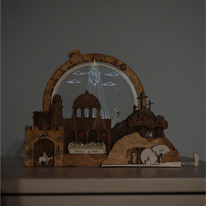 Easter Creche Countdown | Light-Up + Music Display