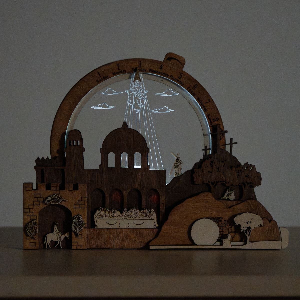 Easter Creche Countdown | Light-Up + Music Display