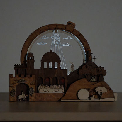 Easter Creche Countdown | Light-Up + Music Display
