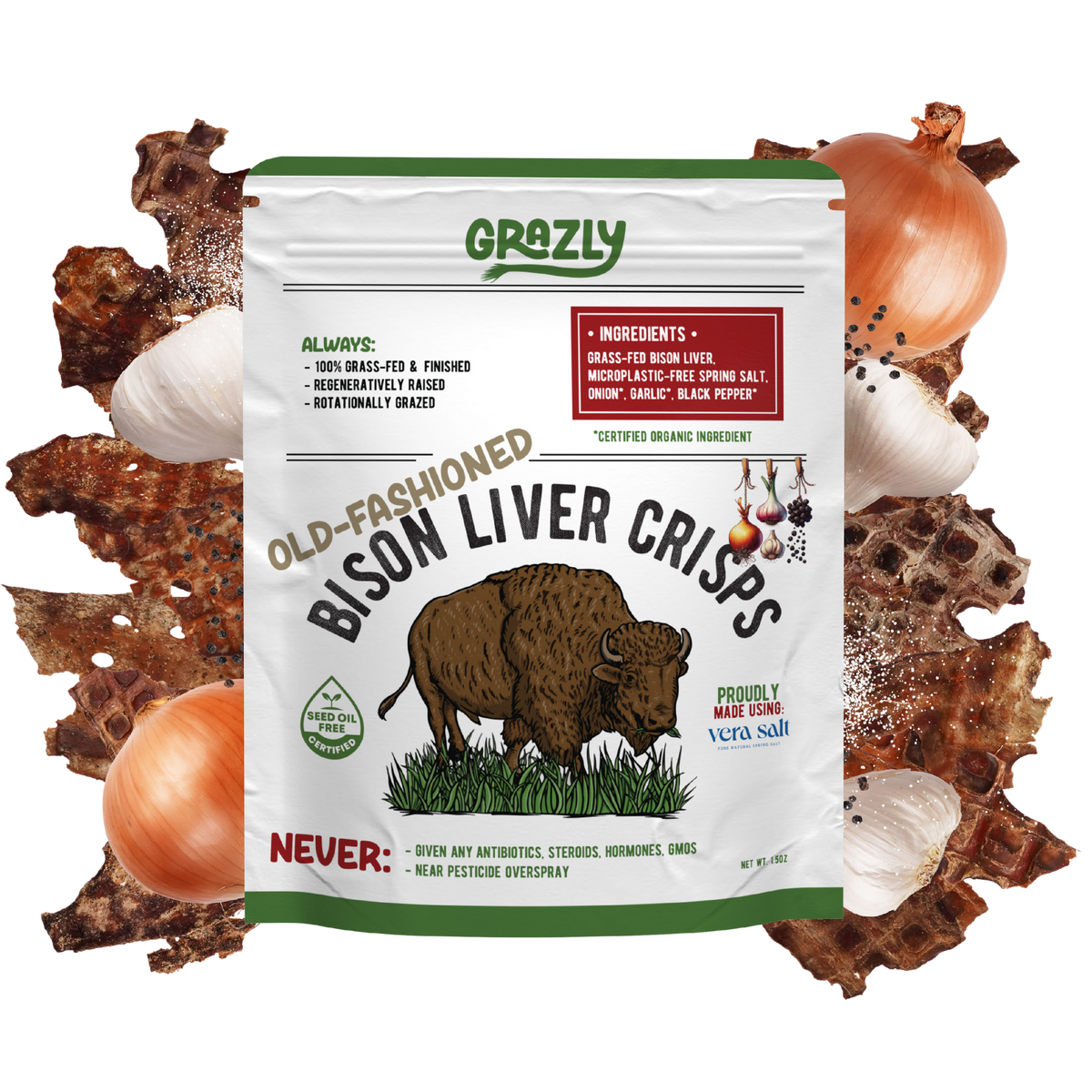 Bison Liver Crisps - 100% Grass-Fed/Finished