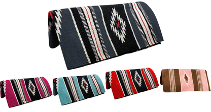 Handwoven Navajo-Inspired Acrylic Western Horse Saddle Blanket – 32" x 64", Southwest Aztec Design, Decorative, Great for Riding, Display, or Home Decor