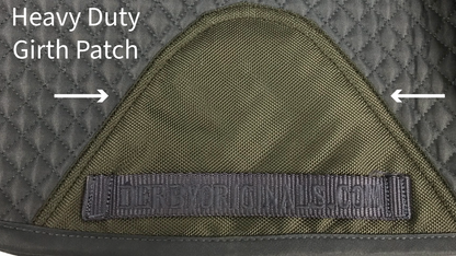 Derby Originals All Purpose English Saddle Pad with Pockets Half Fleece lined for Shock Absorbing Wither Relief Design for comfort and Trail Riding.