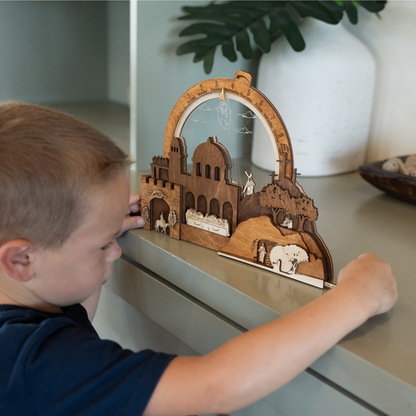 Easter Creche Countdown | Light-Up + Music Display