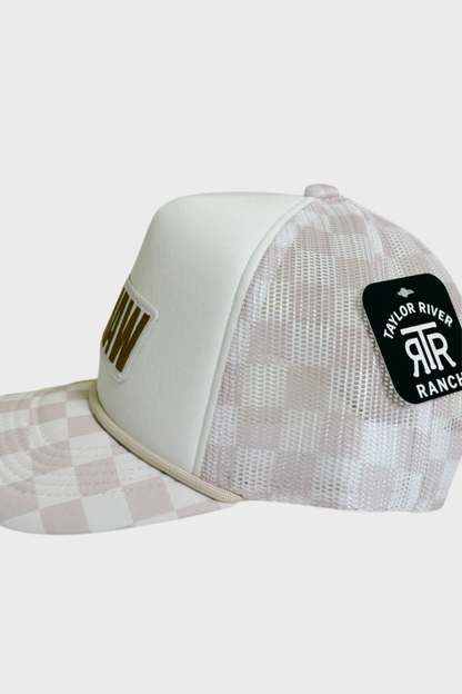 Sunset chaser - Checkered Mesh Trucker Hat