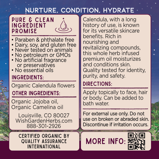 Calendula Oil, Nourish & Revitalize