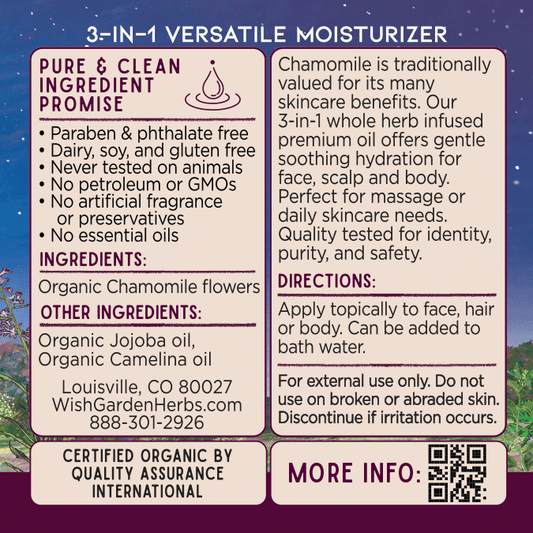 Chamomile Oil, Relax & Replenish