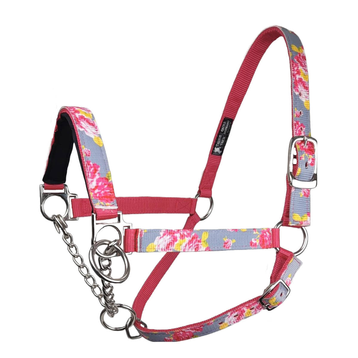 Tahoe Tack Nylon Overlay Cattle Restraint Halter with Padded Noseband and 6 Month Warranty