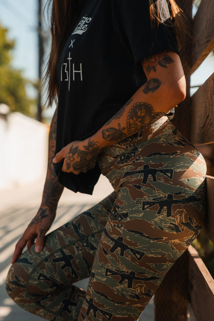 Lift Heavy. Pray Hard. - Black Tee