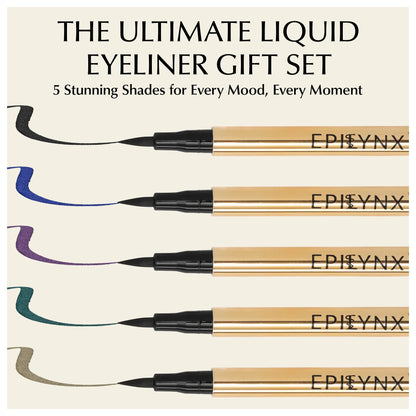 Waterproof Liquid Eyeliner Pen – Vegan, Gluten-Free, Smudge-Proof Precision in Matte & Shimmer Shades