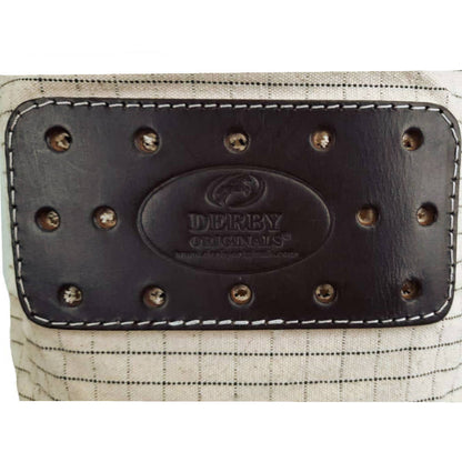 Derby Originals Ripstop 24 Oz Canvas Feed Bag with Padded Leather Crown Strap for Safety and No-Spill Flap Design