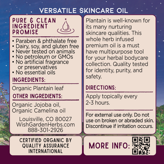 Plantain Oil, Calm & Restore