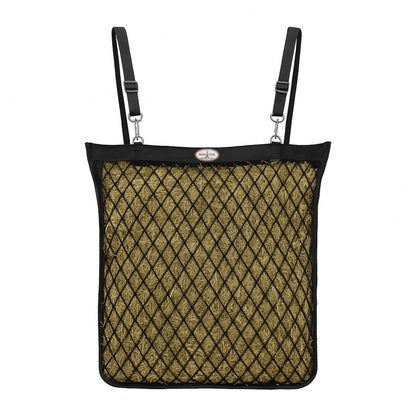 Paris Tack XL Knotless Slow Feed Hay Net – Double-Sided Design with 1000D Mesh Sides, Soft on Muzzles, Holds 6 Flakes