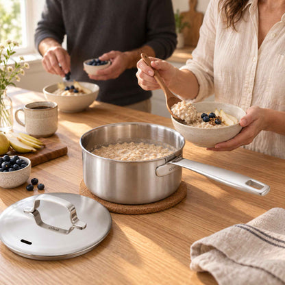 5-Ply Stainless Steel Saucepan with Lid