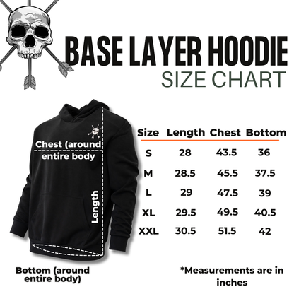 MEN'S | BASE LAYER HOODIE : BLACK