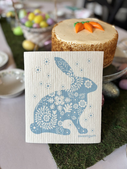 Blue Bunny Swedish Dishcloth