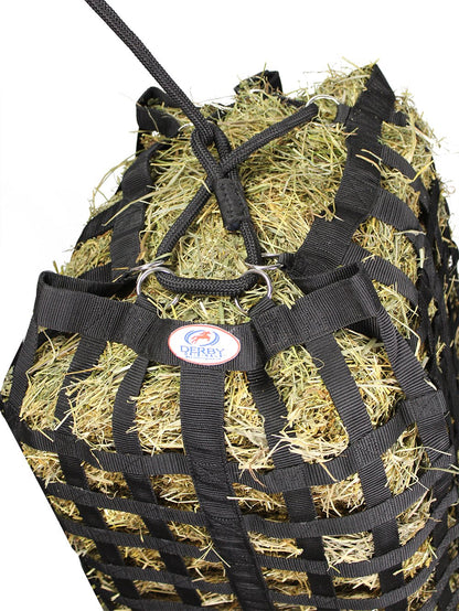 Derby Originals Go Around XL All-Sided Slow Feeder Horse Hay Bag – 1.75" Square Openings – Restricted Feeding | Patented Design – 1-Year Warranty