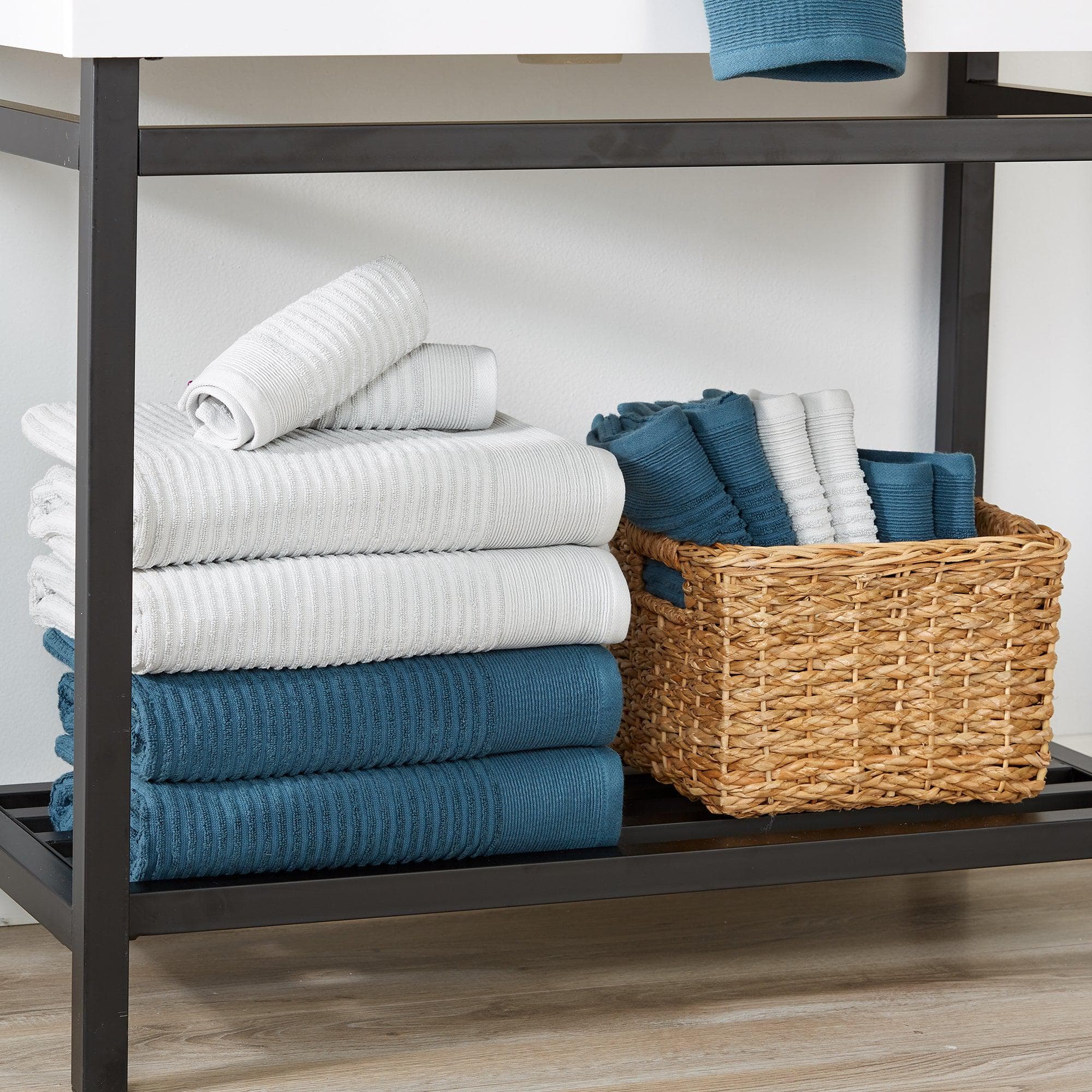 4 Pack Ribbed Hand Towels - Rori Collection