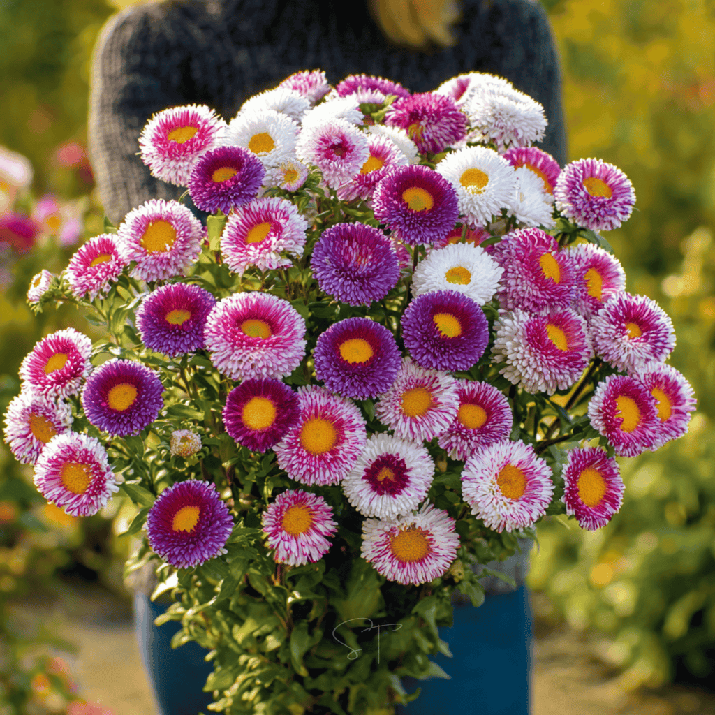 Hi-No-Maru Pompon Aster – 50 Seeds
