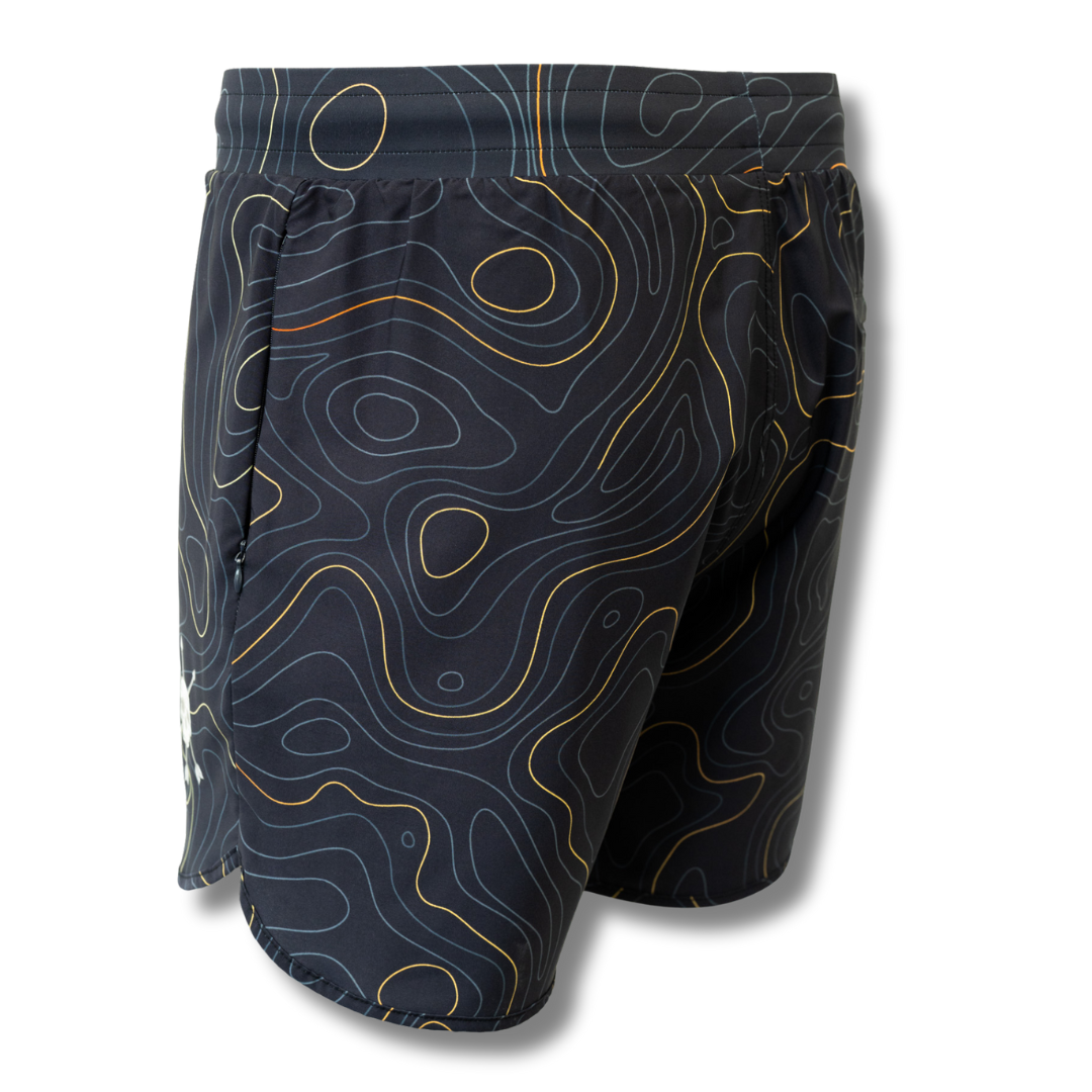MEN'S | HYBRID SHORT : MIDNIGHT TOPO