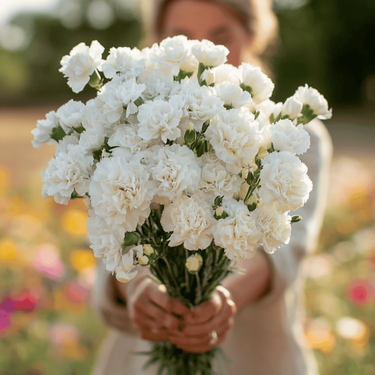 White Grenadin Carnation – 25 Seeds